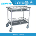 SF-HW5712 stainless steel hospital bottle trolley